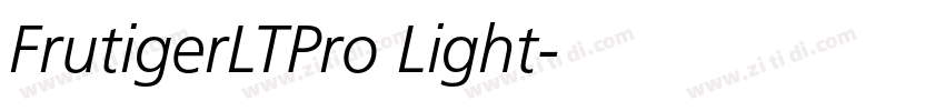 FrutigerLTPro Light字体转换